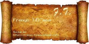 Frenyo Tímea névjegykártya